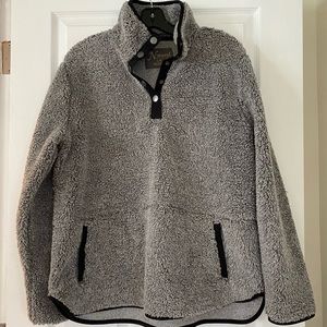 Warm fleece sweater, great for this time of year.